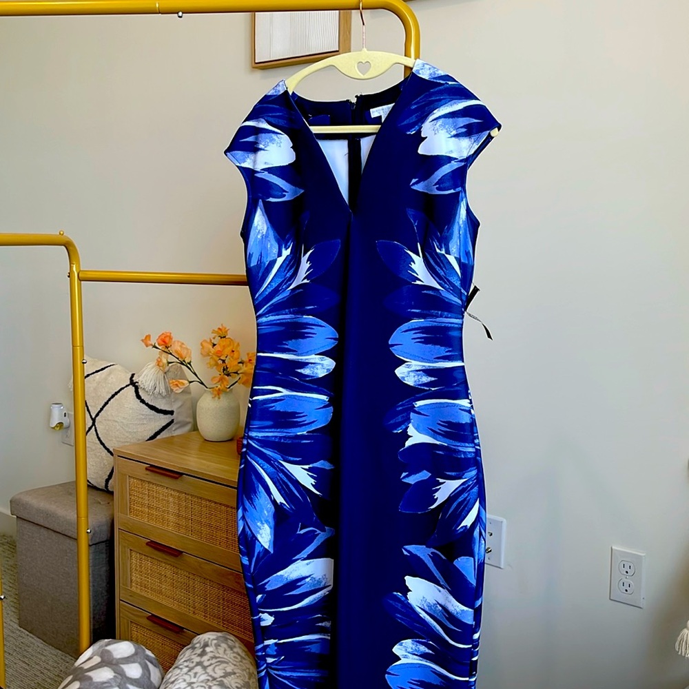 New York and Company blue dress